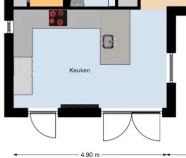 Granieten aanrechtblad in 3 delen, Ophalen, Gebruikt, Overige materialen