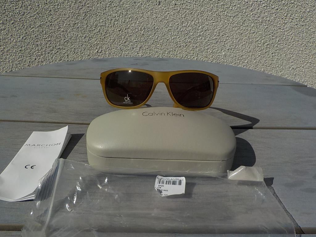 authentieke Calvin Klein dames zonnebril mat desert / nieuw, Overige merken, Zonnebril, Overige kleuren, Nieuw