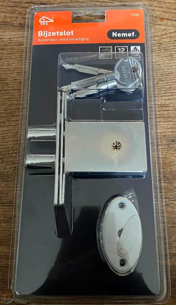 NEMEF penslot nieuw in de verpakking, Doe-het-zelf en Verbouw, Hang- en Sluitwerk, Nieuw, Slot, IJzer, Ophalen