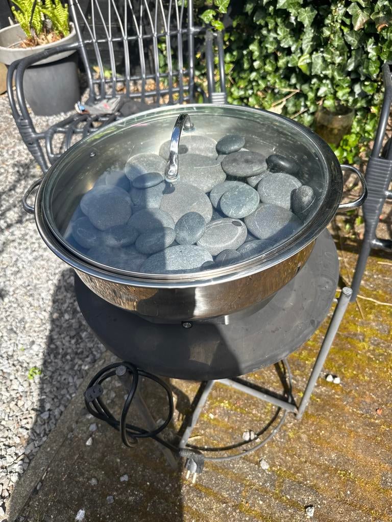 Hot stone apparaat met 40 stenen, Sport en Fitness, Massageproducten, Ophalen of Verzenden