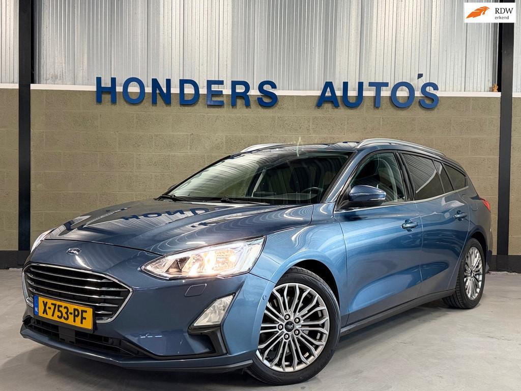 Ford Focus Wagon 1.0 EcoBoost ST Line Business I TREKHAAK I, Auto's, Ford, 125 pk, Gebruikt, Blauw, Geïmporteerd