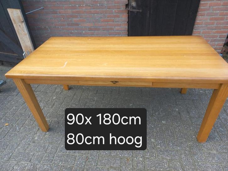 Houten Eettafel - 180x90cm, Huis en Inrichting, Tafels | Eettafels, Ophalen