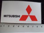 sticker Mitsubishi logo embleem, Verzamelen, Verzenden, Zo goed als nieuw, Auto of Motor