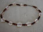 Vintage ketting met parelmoer., Ophalen of Verzenden, Zo goed als nieuw, Overige kleuren, Overige materialen