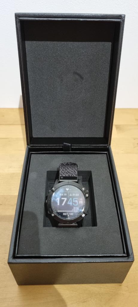 Garmin Fenix 6 Sapphire, Sieraden, Tassen en Uiterlijk, Smartwatches, Zo goed als nieuw, Android, Zwart, Afstand, Calorieverbanding