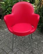 Leuke Vintage rode stoel design van Sintesi Marcello Ziliani, Huis en Inrichting, Stoelen, Ophalen, Design, Zo goed als nieuw