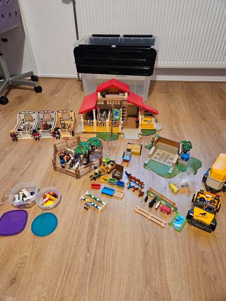 Playmobil manege 4190 en hoop extras, Kinderen en Baby's, Speelgoed | Playmobil, Gebruikt, Complete set, Ophalen