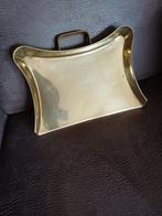 Vintage Koperen Blik met Handvat, Ophalen, Rond, Metaal