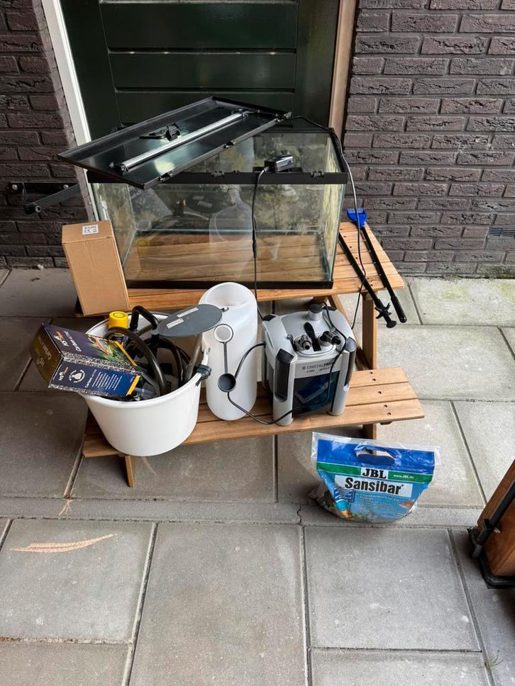 Ciano Aquarium 60 Led CF80, 58Liter zwart. 60x30x34 cm, Dieren en Toebehoren, Vissen | Aquaria en Toebehoren, Gebruikt, Leeg aquarium