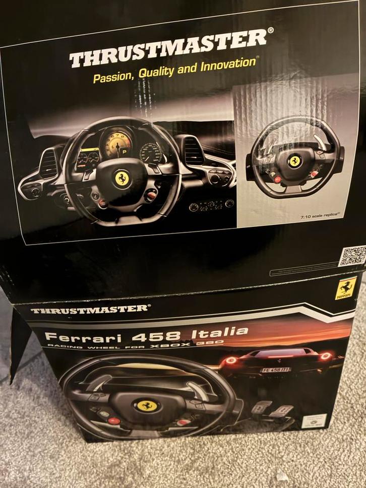 Ferrari 458 racestuur xbox 360, Spelcomputers en Games, Games | Xbox 360, Zo goed als nieuw, Racen en Vliegen, 1 speler, Vanaf 3 jaar