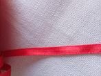 5 meter rood satijn Lint van 0,8 cm. breed, Hobby en Vrije tijd, Naaien en Fournituren, Ophalen of Verzenden, Nieuw, Lint, Band of Elastiek