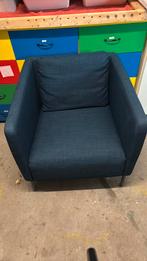 IKEA Ekerö fauteuils donkerblauw, Huis en Inrichting, Fauteuils, Ophalen, Zo goed als nieuw, 75 tot 100 cm, 50 tot 75 cm
