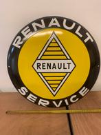 Geëmailleerde plaat met oud Renault logo, Verzamelen, Ophalen, Zo goed als nieuw, Auto's