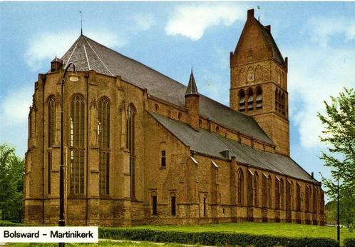 Bolsward - Martinikerk - ongelopen, Verzamelen, Ansichtkaarten | Nederland, Ongelopen, Friesland, 1920 tot 1940, Ophalen of Verzenden