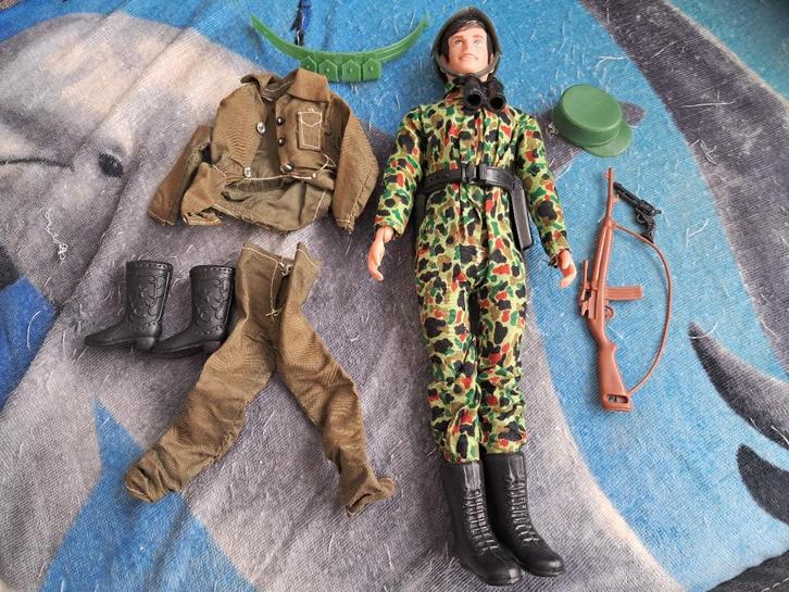 Vintage GI JOE pop met bijbehorende, Verzamelen, Poppetjes en Figuurtjes, Gebruikt, Ophalen of Verzenden