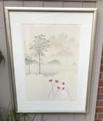 Schilderij / lijsten met originele zeefdrukken Ian W. King, Antiek en Kunst, Ophalen