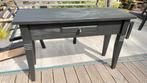 Zwarte (coal black) sitetable (120 cm), Huis en Inrichting, Tafels | Sidetables, Ophalen, 100 tot 150 cm, Zo goed als nieuw, Overige houtsoorten