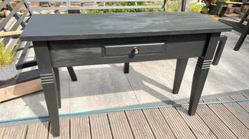 Zwarte (coal black) sitetable (120 cm) beschikbaar voor biedingen
