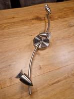 Plafondlamp 3 spots, Ophalen, Gebruikt, Metaal of Aluminium, Plafondspot of Wandspot