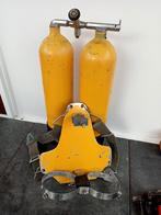 Duikfles set met back plate - gebruikt, Watersport en Boten, Ophalen, Gebruikt, Duikfles