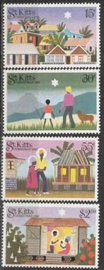 St. Kitts Michel nr. 122-125 Postfris, Verzenden, Noord-Amerika, Postfris