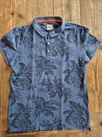 Tof blauw polo met bloemenprint, Esprit maat L, Maat 52/54 (L), Blauw, Ophalen of Verzenden, Zo goed als nieuw