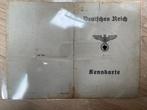 Duitse rijk kennkarte ww2, Verzamelen, Ophalen of Verzenden, Landmacht, Duitsland