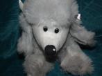 schattig grijs poedel knuffel hond 25 cm hoog, Ophalen of Verzenden, Nieuw, Hond
