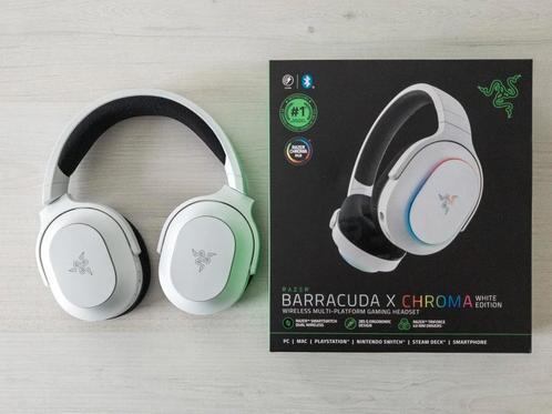 Razer Barracuda X Chroma White Edition Wireless PS5/PC/Switc, Computers en Software, Headsets, Zo goed als nieuw, Over-ear, Draadloos