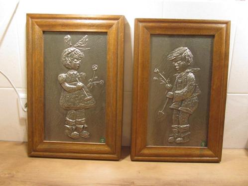 Set wandversiering tin schilderij, Huis en Inrichting, Woonaccessoires | Wanddecoraties, Zo goed als nieuw, Ophalen of Verzenden