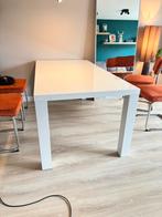 Witte eettafel - hoogglans 180x90x75, Huis en Inrichting, Tafels | Eettafels, Ophalen, 50 tot 100 cm, Zo goed als nieuw, 150 tot 200 cm