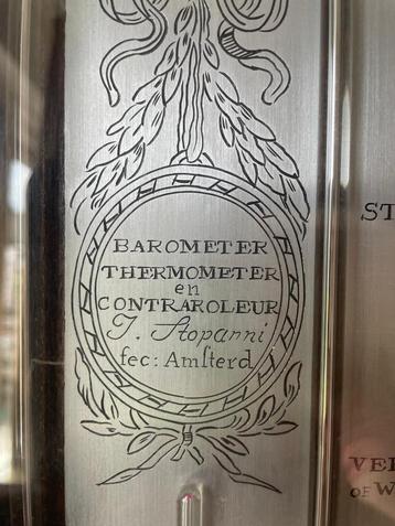 Barometer, thermometer van J. Stopanni beschikbaar voor biedingen