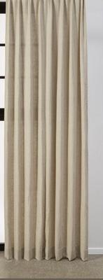 Kwantum 2 Gordijnen met stok Licht Beige 210x220cm per stuk, Huis en Inrichting, Stoffering | Gordijnen en Lamellen, Ophalen, Zo goed als nieuw