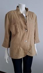 Linnen jasje van Catherina Hepfer (mt 46), Kleding | Dames, Verzenden, Beige, Catharina Hepfer, Zo goed als nieuw