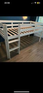 Witte halfhoogslaper voor kids, Ophalen, Zo goed als nieuw, Halfhoogslaper