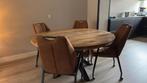 Eettafel, 4 stoelen, salontafel, Huis en Inrichting, Tafels | Eettafels, Ophalen, 50 tot 100 cm, Rond, 50 tot 100 cm