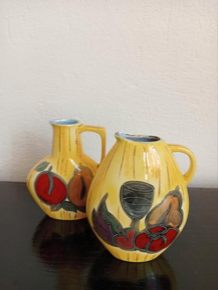Vintage Jaren 70 Keramische Karaffen Set, Antiek en Kunst, Antiek | Keramiek en Aardewerk, Ophalen of Verzenden