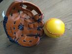 Kind honkbal handschoen + bal  KOOPJE, Ophalen of Verzenden, Zo goed als nieuw, Honkbal, Handschoen