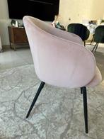 Roze velvet Eetkamerstoel, Ophalen, Gebruikt, Overige kleuren, Eén