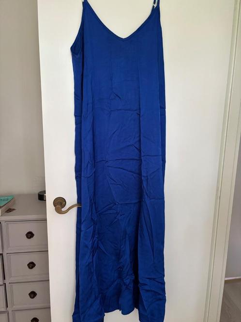 Hip en go zijde en viscose zonnejurk kobaltblauw, Kleding | Dames, Jurken, Zo goed als nieuw, Maat 36 (S), Blauw, Onder de knie
