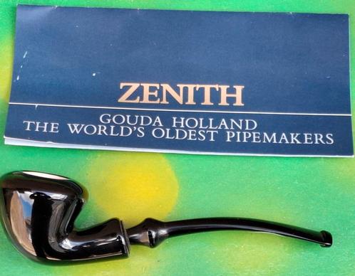 Pijp. Zenith. Keramische pijp. Nieuw.  14.5 cm. * Zie tekst., Verzamelen, Rookartikelen, Aanstekers en Luciferdoosjes, Zo goed als nieuw