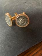 Antieke Vintage Manchetknopen, Ophalen of Verzenden, Gebruikt, Overige materialen, Verguld