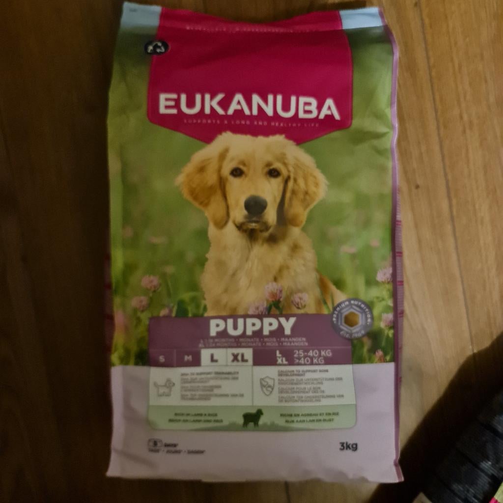 Eukanuba puppy l/xl lam en rijst 3 kg, Ophalen of Verzenden, Hond