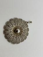 Z779 Prachtige zilveren filigrain hanger, Sieraden, Tassen en Uiterlijk, Antieke sieraden, Ophalen of Verzenden, Zilver, Hanger