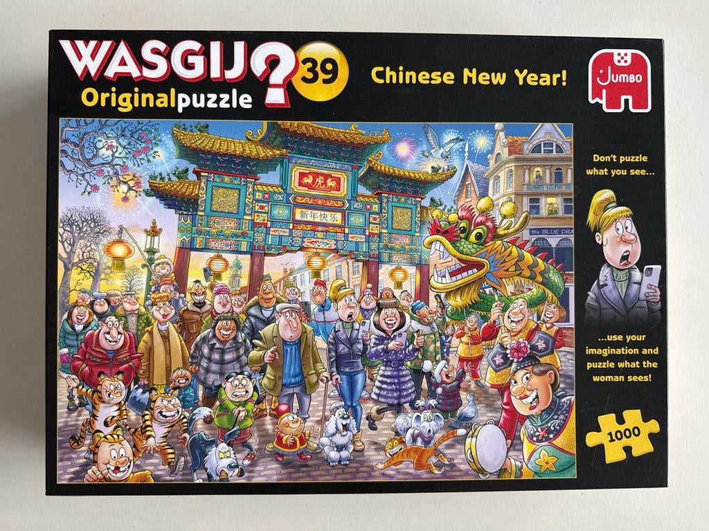 Wasgij Original 39 Chinese Nieuwjaar Puzzel 1000 stukjes, Ophalen of Verzenden, 500 t/m 1500 stukjes, Zo goed als nieuw, Legpuzzel