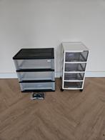 Samen voor 12.50, Huis en Inrichting, Kasten | Ladekasten, Ophalen, 50 tot 100 cm, Zo goed als nieuw, 3 of 4 laden