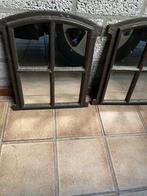 Gietijzeren ramen met spiegels, Ophalen of Verzenden, Gebruikt, Gevelraam of Ruit, Minder dan 80 cm