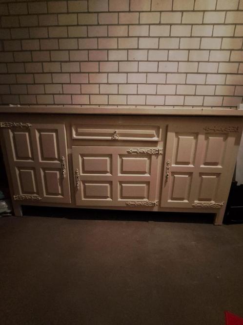 Wit dressoir en grote kast, Huis en Inrichting, Kasten | Dressoirs, Zo goed als nieuw, 50 tot 100 cm, 25 tot 50 cm, Met lade(s)