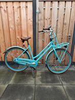 Gazelle Miss Grace Lichtblauw met Pakjesdrager, Ophalen, Versnellingen, Gazelle, 53 tot 56 cm