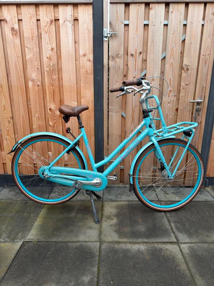 Gazelle Miss Grace Lichtblauw met Pakjesdrager, Fietsen en Brommers, Fietsen | Dames | Damesfietsen, Gebruikt, Gazelle, Versnellingen